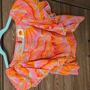 Farm Rio Pink Large flutter sleeve top